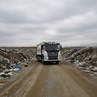 Camion à ordures compacteur de déchets personnalisable de type compression, norme nationale VI, 25000 kg, avec moteur et boîte de vitesses