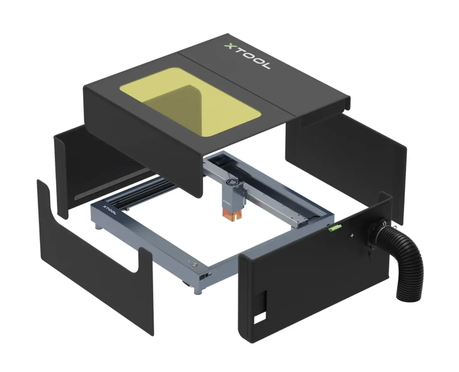 Caixa xTool: capa dobrável e à prova de fumaça para D1/D1 Pro e outras máquinas de gravação a laser