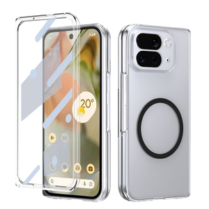 Funda Ultrafina Transparente Antigolpes para Teléfono con Imán Fuerte y Protector de Pantalla de Vidrio para <span class=keywords><strong>Google</strong></span> Pixel 10 Pro, Funda Plegable con Samsung - Product Image 1
