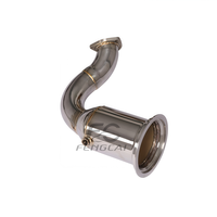 Header Knalpot Downpipe 200CELL High Flow Langsung dari Pabrik, Peningkatan Tenaga untuk Porsche Cayenne E3 3.0T 2018+ SS304, Upgrade Dumppipe