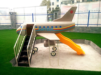 Grand toboggan combiné en forme d'avion pour enfants, jouet en plastique, petit docteur, vente chaude