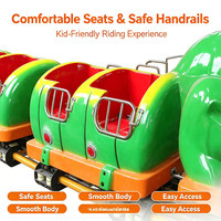 Kids Electric Track Caterpillar Ride CE Certified Outdoor Amusement Park Caterpillar Train for Mall Scenic Spot Carnival