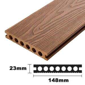 Plancher extérieur en WPC anti-UV, terrasse en composite bois-plastique embossé 3D, imperméable - Product Image 3