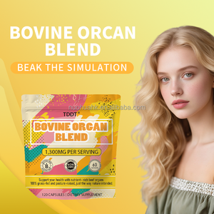 Bovine Organ Blend Dietary <b>Supplement</b> Capsules 1300mg per Serving Gluten Free Non GMO 60 Servings Private Label - Product Image 2