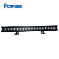 Barre de projecteur LED murale extérieure 18x18W RGBWA+UV 6-en-1 IP65 avec contrôle par pixel DMX pour éclairage architectural de scène et événements