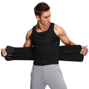 Gilet de sauna à double ceinture pour homme, corset, haut pour l'abdomen, vêtements de fitness amincissants - Product Image 4