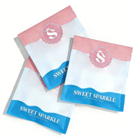 Emballage personnalisé imprimé pour aliments, en plastique PET/PE laminé de qualité alimentaire, transparent, avec fermeture éclair thermoscellable, pour pâtisserie, beignets, biscuits, gâteaux