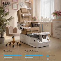 Fauteuil de pédicure électrique avec spa pour les pieds et atomisation de brume pour salon de beauté