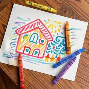 Ensemble de crayons de cire portables avec logo personnalisé, 8 couleurs assorties, boîte en papier kraft, fournitures de coloriage pour les activités artistiques des enfants - Product Image 5