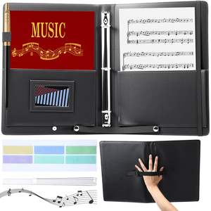 Carpeta de música <span class=keywords><strong>coral</strong></span> de PU al por mayor para puesta en escena para tocar el piano y cantar en coro - Product Image 1