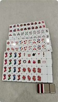Vente en gros en stock – 160 tuiles de mahjong américaines en acrylique champagne à 4 couches – Ensemble de mahjong de luxe personnalisé OEM