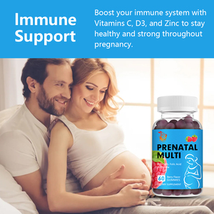 Gummies prénatales multi-vitamines les plus vendues avec vitamine B12 et biotine pour soutenir le développement du cerveau et du système nerveux - Product Image 4