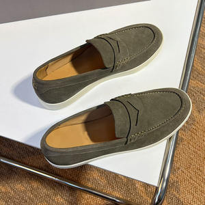 Mocasines de ante y nobuk de cuero genuino para hombre, modernos y fáciles de poner: transpirables para el estilo de alta gama de otoño. - Product Image 3