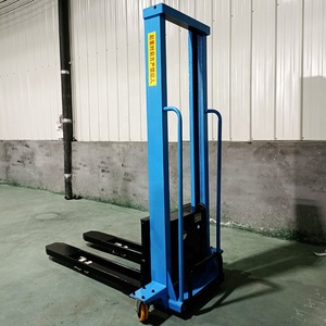 Apilador de Palés Eléctrico Portátil de Carga Automática de 1T <span class=keywords><strong>2T</strong></span>, Montacargas Eléctrico Montado en Camión, Apilador Eléctrico Manual, Precio de Fábrica - Product Image 2