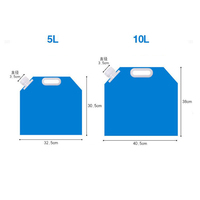 Sacs de stockage de liquide écologiques pliables de 5 litres à conception personnalisée pour eau, peinture, liquide de lavage, savon liquide avec bec verseur