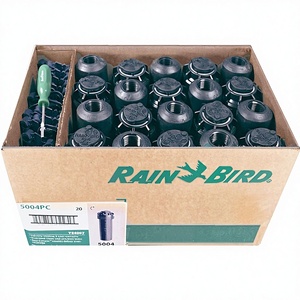 Tête d'arrosage rotative série 5000, modèle 5004 PC, réglable, 40-360 degrés, demi-cercle, 4 pouces, pop-up, laiton, logo Rain Bird, 25 50 - Product Image 1