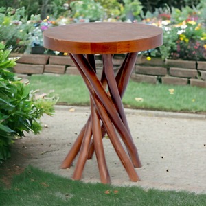 Table en bois au design moderne avec 7 pieds Table d'appoint unique pour la maison, l'hôtel, le restaurant ou la table basse du jardin - Product Image 6