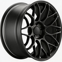 Jantes monobloc forgées sur mesure, usinées CNC, 19, 20, 21 pouces, finition noire mate, concaves profondes, jantes de performance