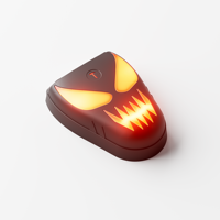 X-PEST AR50 Lot de 2 Lampes à Flamme Clignotantes Rouges pour Repousser les Sangliers/Renards, Répulsif pour Animaux Sauvages, Alimenté par Énergie Solaire