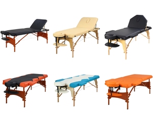 Cambodia Fabriek Lichtgewicht Draagbare Verstelbare Houten Opvouwbare Spa Massage Bed Comfortabele Salon Hotel Gezichtshouder - Product Image 2