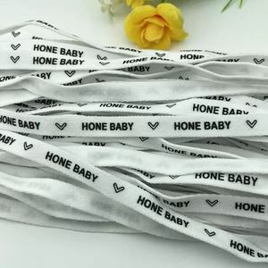 Nueva Cinta Elástica Estampada de Alta Calidad para Cuello de Prendas de Vestir, de Poliéster, para Hombre, OEM, Accesorios de Ropa con Impresión de LOGO - Product Image 5