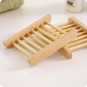 Soporte de <span class=keywords><strong>madera</strong></span> Natural para <span class=keywords><strong>jabonera</strong></span>, bandeja de <span class=keywords><strong>madera</strong></span> para jabón de baño, estante de Bambú - Product Image 5
