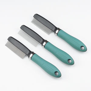 Peine de aseo para mascotas para gatos, perros, limpieza del cabello, eliminación de nudos de piojos y pulgas, peine para eliminar el vello, peine para perros - Product Image 3