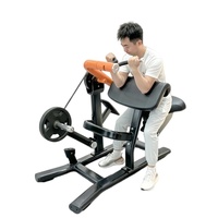 Ganas - Nueva Máquina de Curl de Bíceps Sentado para Gimnasio, Fitness y Deportes, Equipo Deportivo Comercial