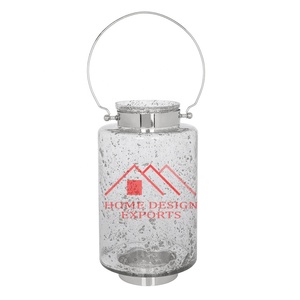 Dernière conception de lanternes à bougie suspendues pour la maison hôtels et restaurants lanternes à bougie en verre givré best-seller - Product Image 3