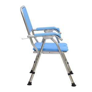 Adjustable <b>Commode</b> <b>Chair</b> Stainless Steel Foam Seat Hospital <b>Chair</b> For Elderly And Pregnant Women Indoor Use - Product Image 1