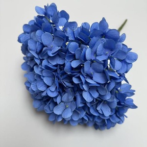 Hydrangeas artificiels à toucher réel, faits à la main, modernes, verts, à grandes têtes, à tige unique, vente en gros - Product Image 2