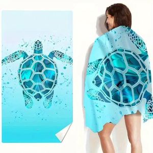 Wholesale Absorbency Customized <b>Microfiber</b> Sublimation Printed Soft Square High Quality <b>Beach</b> <b>Towel</b> - Product Image 3