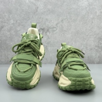 Sneakers Chunky da Uomo con Plateau, Scarpe da Papà con Suola Spessa che Aumentano l'Altezza, Tomaia Goffrata con Cinturini Multipli, Calzature Streetwear con Rialzo