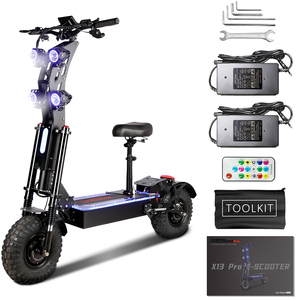 Scooter Eléctrico Todoterreno de Aleación de Aluminio con Motor sin Escobillas de 10000W, IP65, 72V, Plegable de Alta Velocidad, 2 Ruedas Delanteras, Disponible en Almacenes de la UE/EE. UU. - Product Image 2