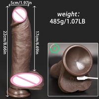 Antpop Vibromasseur réaliste rechargeable, étanche, écologique, portable, grand, vibrant, rotatif, avec ventouse pour femme LM-A207-3