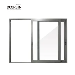 Luxury Modern Design Interior Aluminum Doors Thermal Break Hurricane Impact Tempered Patio Sliding Glass Doors