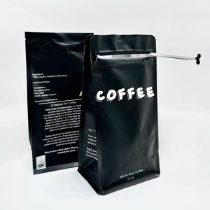 Bolsas de Aluminio para Café de Grado Alimenticio, con Fondo Plano y Cierre Hermético, Impresión de Logotipo Personalizado para Empaquetado Minorista de Marcas de Café Premium - Product Image 1