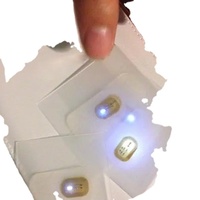 Pegatina NFC flexible con luces LED para decoración de uñas Compartir información en redes sociales Tiktok Seguir canal de video Suscribirse