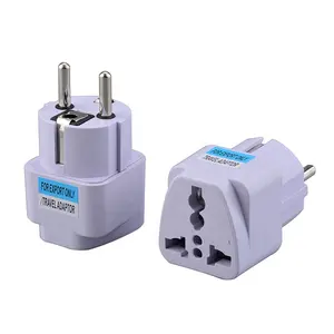 Cansay-enchufe convertidor Universal de 250V, 10A, para viaje, para Reino Unido y la UE