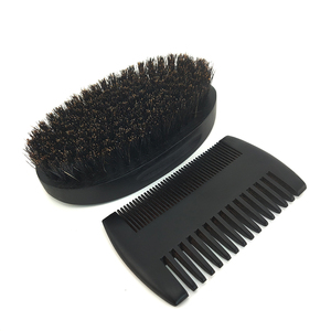 Prix de gros : Peigne à dents larges en bois noir personnalisé, Kits de soin de la <span class=keywords><strong>barbe</strong></span>, Ensembles <span class=keywords><strong>brosse</strong></span> et peigne pour <span class=keywords><strong>barbe</strong></span> homme - Product Image 2