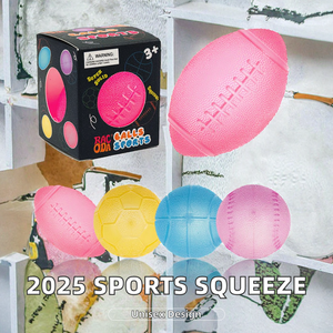 ของเล่นบีบมอลโทส Needoh Sport Series รูปบาสเกตบอล ฟุตบอล สำหรับคลายเครียด เหมาะสำหรับวัยรุ่น 14 ปีขึ้นไป อุปกรณ์ Needoh - Product Image 3