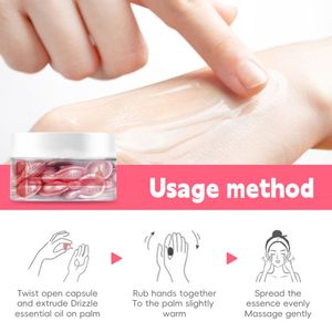 Kapsul minyak tumbuhan alami Fullerene wajah, kapsul Esens pencerah kulit Anti Penuaan - Product Image 6