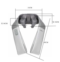 Ceinture de massage électrique EMOKA Versatility Shiatsu à pétrissage profond, contrôle de la vitesse et de la minuterie, fonction chauffante, pour le cou et les épaules, CE ROHS