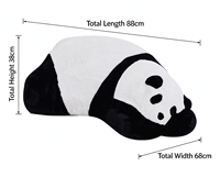 Canapé paresseux Panda mignon, fauteuil design en forme d'animal, siège de détente adorable pour salon et chambre