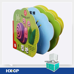 Sistema de troquelado de cartón automatizado HXDC300, máquina de postproducción de cubierta de forma <span class=keywords><strong>singular</strong></span> perforadora de libros para niños - Product Image 2