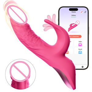 Poussée jouets sexuels pour adultes pour femmes G Spot Rose <span class=keywords><strong>Sex</strong></span> Toy avec fonction de chauffage 7 types de fréquences de vibration vibrateur gode - Product Image 2