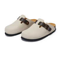 Sabots Mi-Fermés Classiques en Daim Personnalisables Mi-Sabots Plats Automne à Enfiler pour Hommes et Femmes Décontractés Mi-Fermés