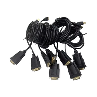 Cable de puerto serie COM USB DB9 de 9 pines, configuración OEM, 0.5m, 1.2m, 2.5m, para sistema POS, lector de códigos de barras, cable personalizado