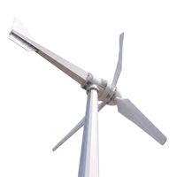 Éolienne horizontale GWS-5000W 5KW, démarrage à 2,5 m/s, 3 pales en FRP, PMSG, 120V 220V 240V 380V, IP54, pour maison hors réseau