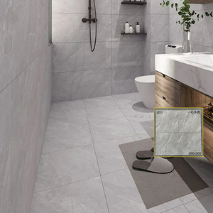 Azulejos para Piso de 300x300, Acabado Mate Económico, Estilo Rústico, Aspecto de Piedra Natural, Porcelana Blanca, Cerámica Resistente al Calor, Azulejo para Casa - Product Image 4